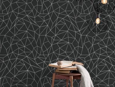 Newmor GeometricsLines Black Room 700x700