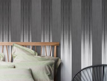 Newmor Ptolemy mann Ikat Stripe Grey Room 1 scaled