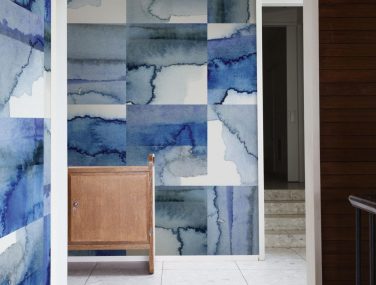 Newmor Watercolour Tile Original Blues 1