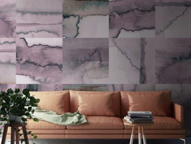 Newmor Watercolour Tile Pink 1