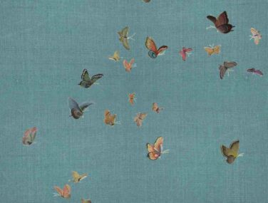 Collezione Butterflies: Tessuto da Parato Dipinto a Mano • Misha 2024 04 10 17 08 56