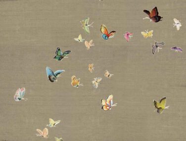 Collezione Butterflies: Tessuto da Parato Dipinto a Mano • Misha 2024 04 10 17 13 08