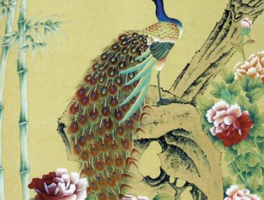 Collezione Chinese Garden with Peacocks