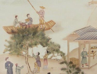 Collezione Chinese Village: Tessuto da Parato Dipinto a Mano • Misha 2024 04 10 16 47 56