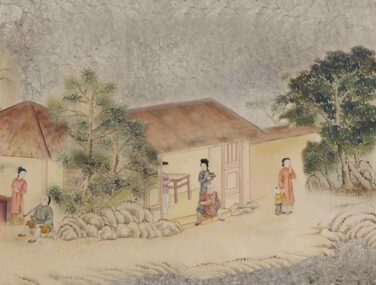 Collezione Chinese Village: Tessuto da Parato Dipinto a Mano • Misha 2024 04 10 16 48 40