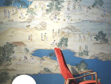 Collezione Chinese Village: Tessuto da Parato Dipinto a Mano • Misha 2024 04 10 16 49 14