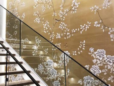 Collezione Chinese Winter Garden: Tessuto da Parato Dipinto a Mano • Misha 2024 04 10 17 06 46