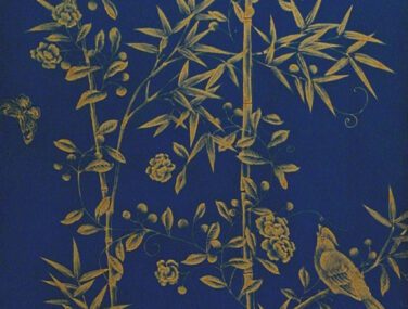 Collezione Gold Bamboo Garden: Tessuto da Parato Dipinto a Mano • Misha 2024 04 10 17 19 17