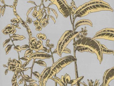 Collezione Gold Banana Garden: Tessuto da Parato Dipinto a Mano • Misha 2024 04 10 16 37 53 2