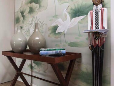 Collezione Herons Pond: Tessuto da Parato Dipinto a Mano • Misha 2024 04 10 17 21 40