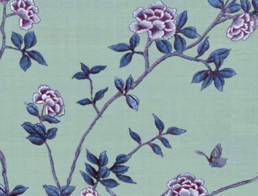 Collezione Moonlight Peonies: Tessuto da Parato Dipinto a Mano • Misha 2024 04 10 17 04 22