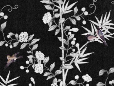 Collezione Spring Bamboo Garden: Tessuto da Parato Dipinto a Mano • Misha 2024 04 10 16 53 02