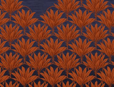 Magic Walls 290263 Digital leaves Katsu orange blue4 klein