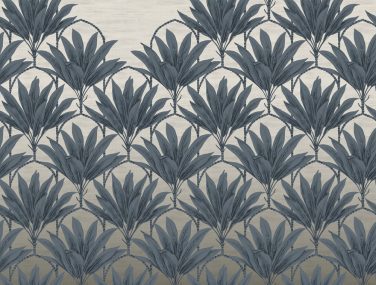 Magic Walls 290287 Digital leaves Katsu Grey3 klein