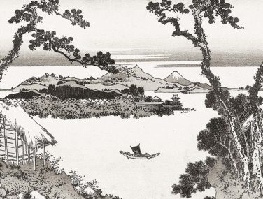 Magic Walls 296500 japanische Landschaft schwarz weiss klein