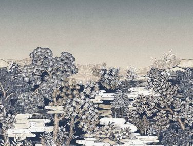 Magic Walls 296524 Zauberwald dunkelblau creme klein