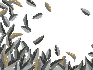 Magic Walls 688122 Leafs Black yellow 300x400 1