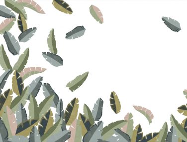 Tropical House 688115 Leafs olive greyblue 300x400 1