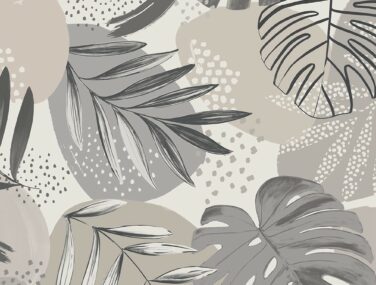 Abstract Jungle Putty Grey Tile