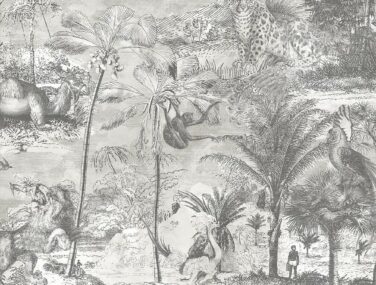 Animal Islands Muted Grey Tile