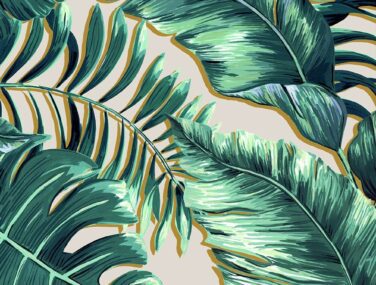 Banana Leaves Max Blush Pink Tile