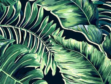 Banana Leaves Max Leaf Green Tile