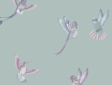 Exotic Birds Duck Egg Blue Tile