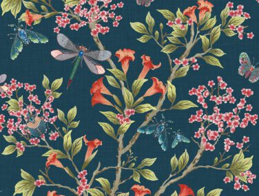 Jewel A Flutter Indigo Red