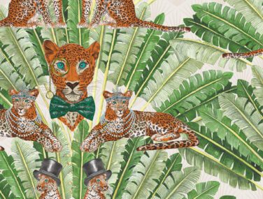 Leopard Light 80x52 half drop