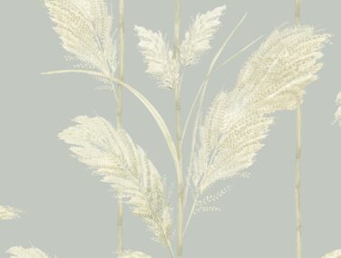 Pampas Grass Cornflower Blue Tile