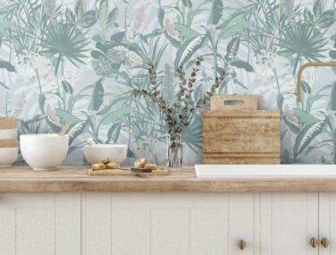 The Tropics Mint Green Lamdscape