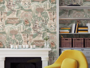 Mock,Up,Blank,Poster,On,The,Wall,Of,Hipster,Living