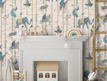 Mock,Up,Poster,Frame,In,Children's,Bedroom,,Scandinavian,Style,Interior