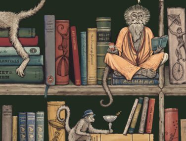 Monkey Library Traditional Green