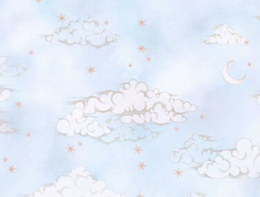 Starry Clouds Blue Sky