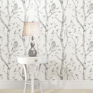 Grey Woods Peel & Stick Wallpaper
