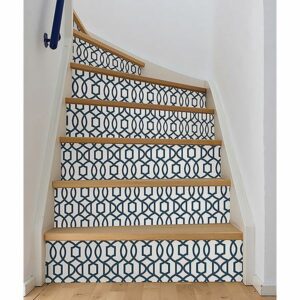 Navy Grand Trellis Peel & Stick Wallpaper