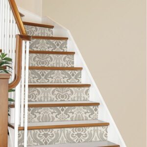 Grey Nouveau Damask Peel & Stick Wallpaper