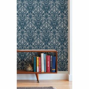 0019403 bohemian damask indigo peel and stick wallpaper.jpeg