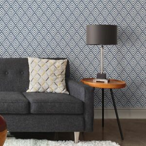 Arrowhead Deep Blue Peel & Stick Wallpaper