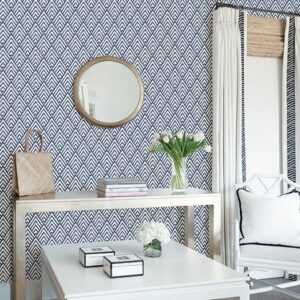 Arrowhead Deep Blue Peel & Stick Wallpaper