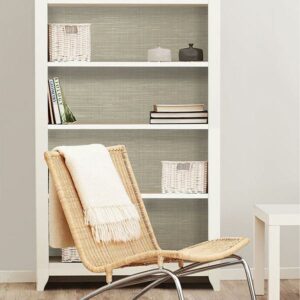 Wheat Grasscloth Peel & Stick Wallpaper