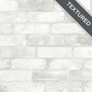 Loft White Brick Peel & Stick Wallpaper