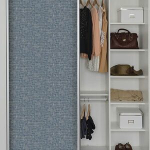 Navy Poplin Texture Peel & Stick Wallpaper