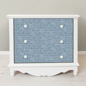 Navy Poplin Texture Peel & Stick Wallpaper