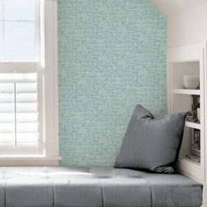 0027981 aqua poplin texture peel stick wallpaper.jpeg