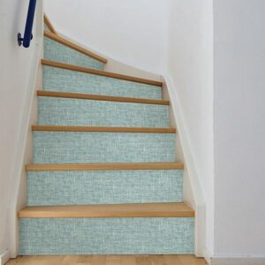 Aqua Poplin Texture Peel & Stick Wallpaper