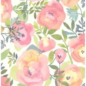 Peachy Keen Pink Peel & Stick Wallpaper