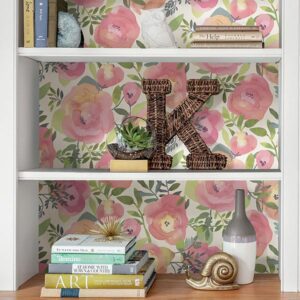 Peachy Keen Pink Peel & Stick Wallpaper