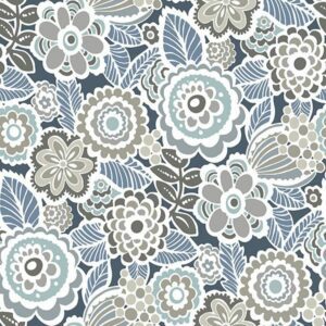 Dream On Navy Peel & Stick Wallpaper